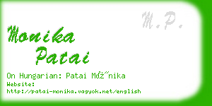 monika patai business card